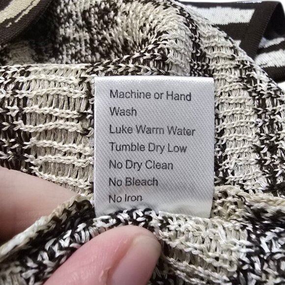 Ming Wang Tiger Print Knit Sleeveless Tank Top Sz XL - Picture 8 of 8